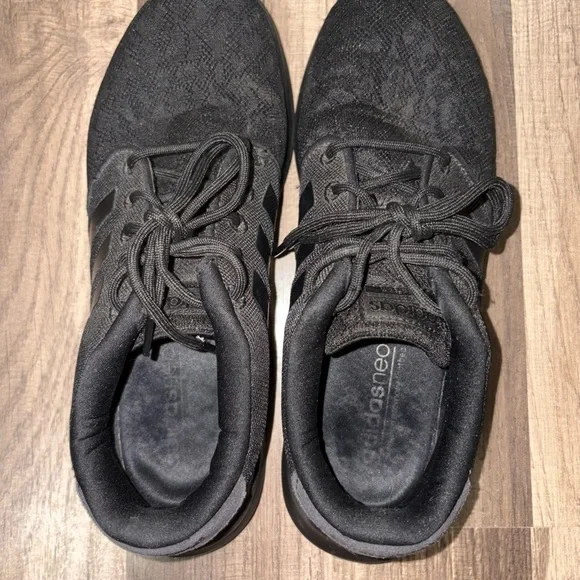 Adidas Women’s Triple Black Sneakers - Picture 3 of 5